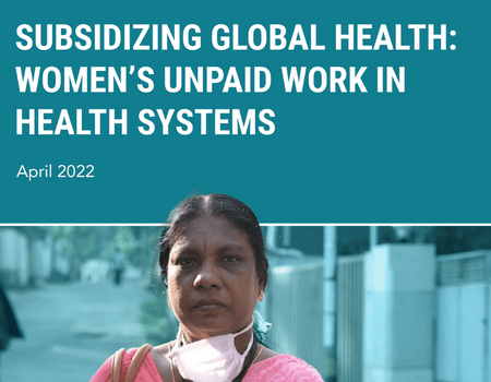Press release: Unpaid work violates women’s rights and threatens global health security